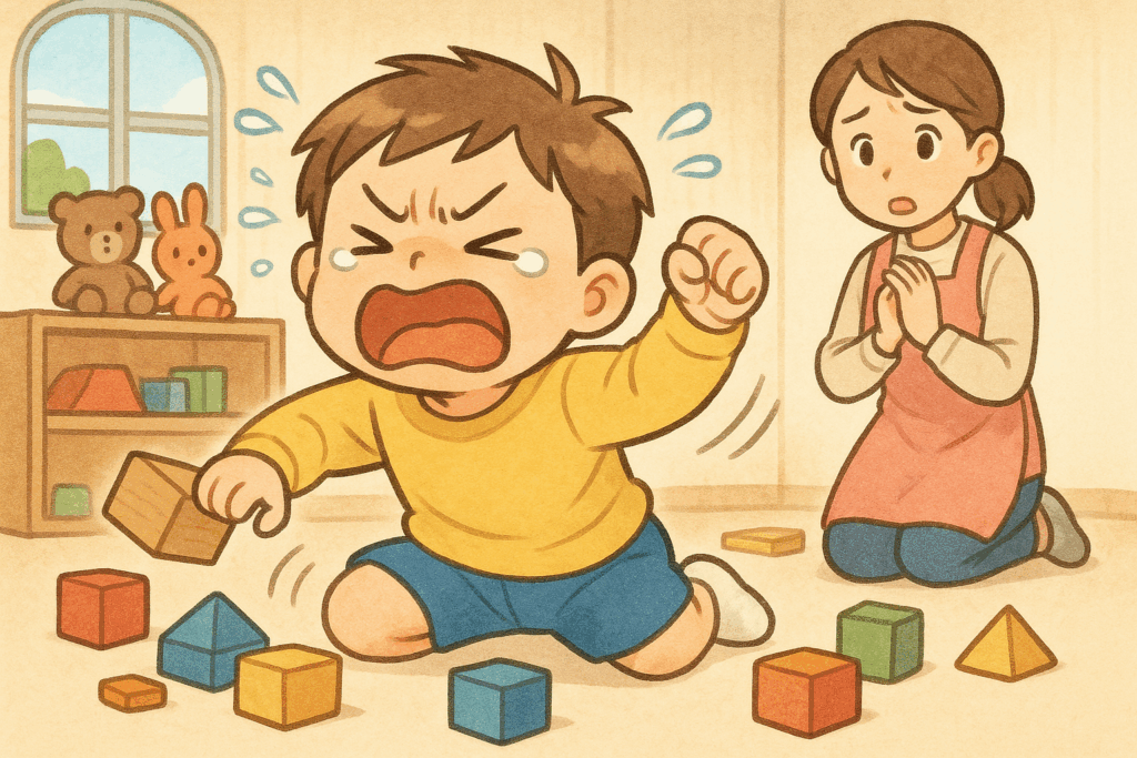 保育園で癇癪がおきる発達特性の例